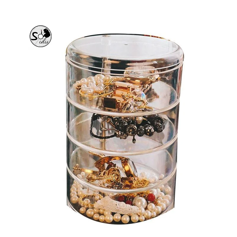The new color transparent rotating multifunctional jewelry box jewelry storage organizer manufacturers cheap wholesale, Picture color
The new color transparent rotating multifunctional jewelry box jewelry storage organizer manufacturers cheap wholesale, Picture color