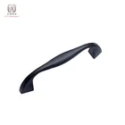 luxury cabinet cupboard aluminum black pull door handles knob