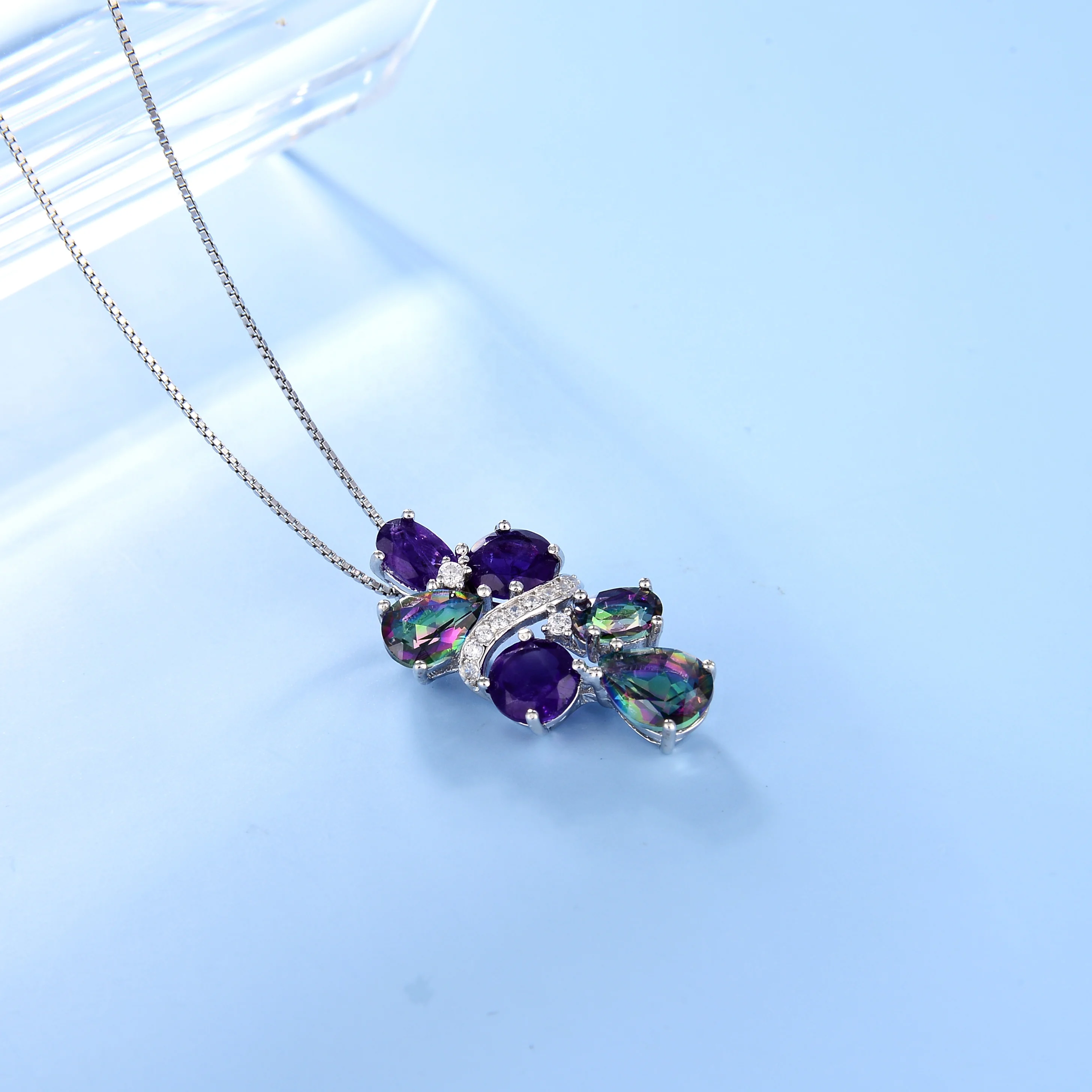 Abiding New Design Amethyst Necklace Cluster Gemstone Box Chains Silver Necklace For Women Fine Jewelry
Abiding New Design Amethyst Necklace Cluster Gemstone Box Chains Silver Necklace For Women Fine Jewelry
