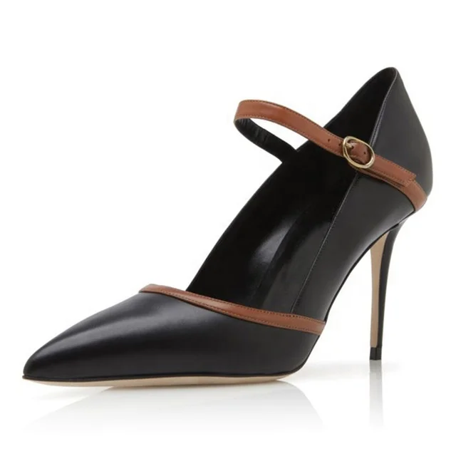 Black PU Pointed Toe Buckle Party Shoes Fashion Large Size Stiletto Heels Custom-Made Dress Shoes
Black PU Pointed Toe Buckle Party Shoes Fashion Large Size Stiletto Heels Custom-Made Dress Shoes