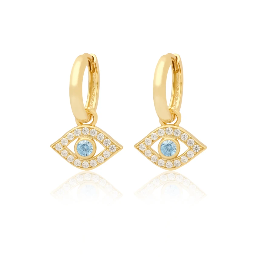 Popular Vintage Solid 925 Sterling Silver Devil Eye Zircon Dangle Hoop Earrings For Women Blue Eye Huggie Hoop Earring
Popular Vintage Solid 925 Sterling Silver Devil Eye Zircon Dangle Hoop Earrings For Women Blue Eye Huggie Hoop Earring