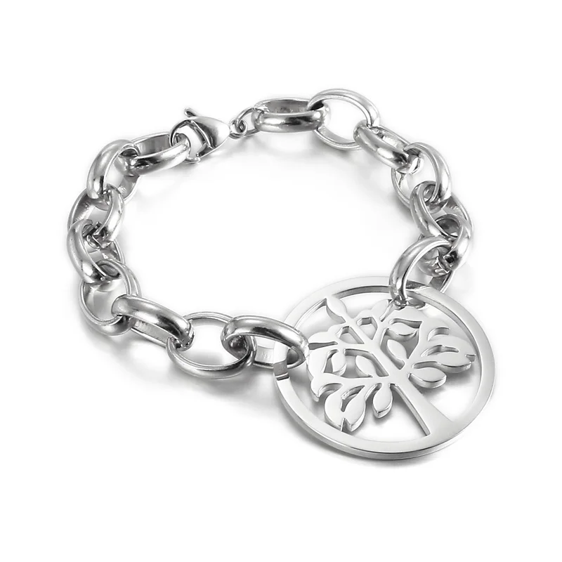 Classic Exquisite Stainless Steel Adjustable Chain Bracelet Charm Pendant Tree Of Life Bracelet, Custom
Classic Exquisite Stainless Steel Adjustable Chain Bracelet Charm Pendant Tree Of Life Bracelet, Custom