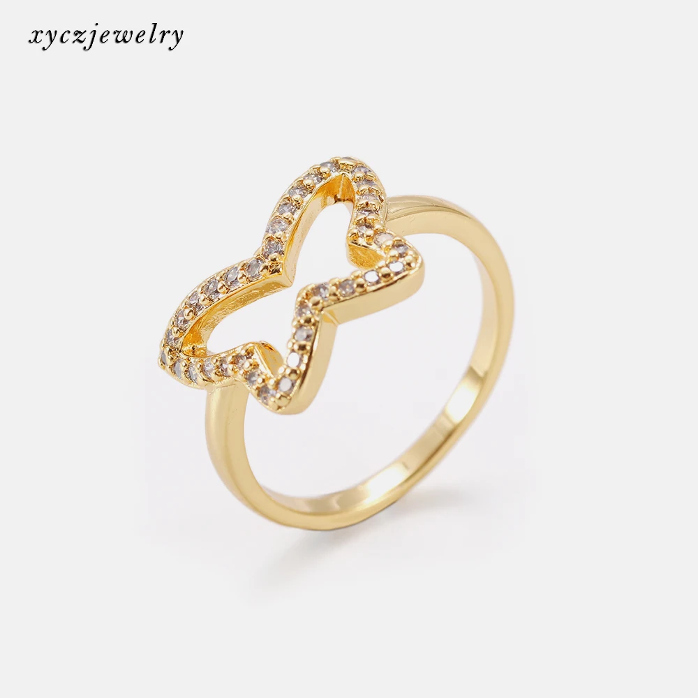 Xingyu Jewelry Charm Butterfly Ring White Zircon European and American Popular Gold Plated Rings
Xingyu Jewelry Charm Butterfly Ring White Zircon European and American Popular Gold Plated Rings