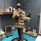 Women's Winter Warm Thick Real Fox Fur Coat 6 Rows Natural Fur Jacket Lady Fashion Outerwear New Arrival