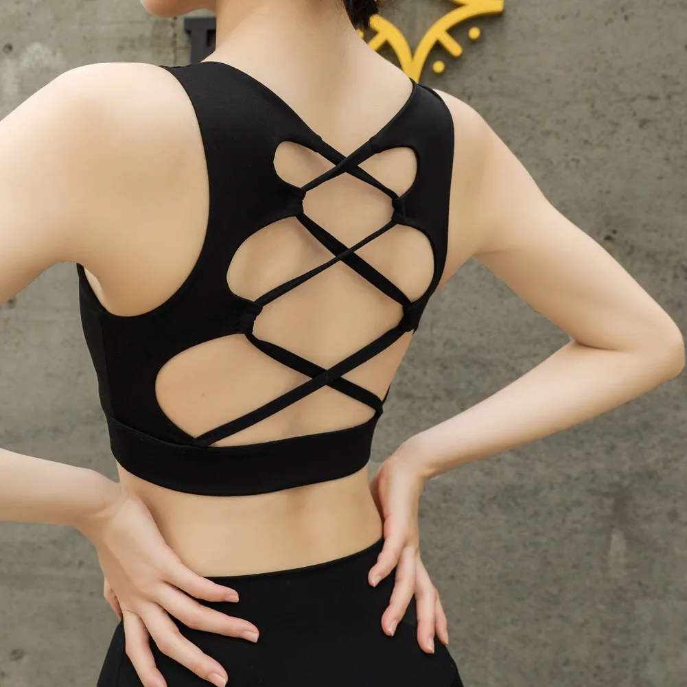 BBZL036 Hollow design high-end custom sports bra women underwear lightweight running fitness yoga bra
BBZL036 Hollow design high-end custom sports bra women underwear lightweight running fitness yoga bra