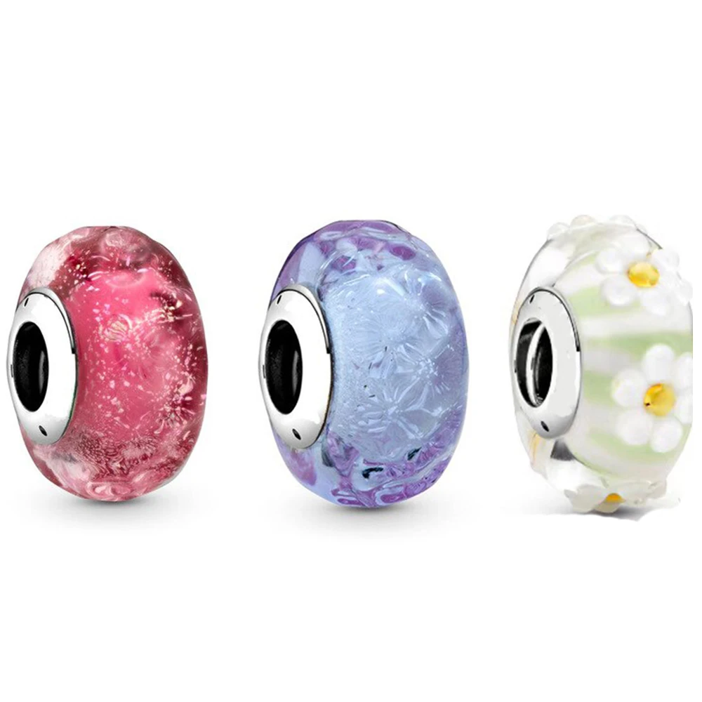 NEW 2021 100% 925 Sterling Silver Spring Wavy Lavender Fancy Pink Murano Glass Charm Fit DIY Original Bracelet Jewelry Gift
NEW 2021 100% 925 Sterling Silver Spring Wavy Lavender Fancy Pink Murano Glass Charm Fit DIY Original Bracelet Jewelry Gift