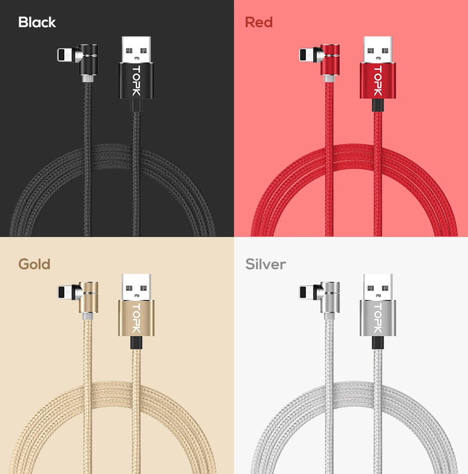 2019 Hot Sale Elbow Magnetic Fast Charging USB Cable Magnet Charger Cable for Mobile Phone - ANKUX.COM