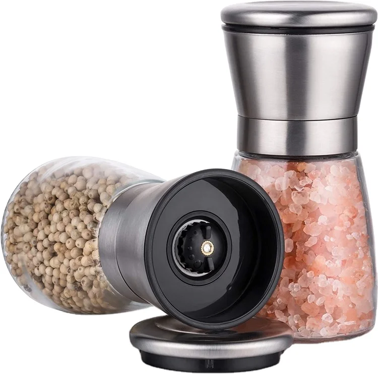 Cooking Seasoning Tools kitchen stainless steel pepper grinder with spice bottle black pepper crush bottle, Silver
Cooking Seasoning Tools kitchen stainless steel pepper grinder with spice bottle black pepper crush bottle, Silver