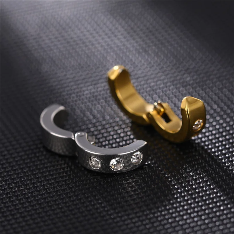 NUORO 1PC Punk Stainless Steel Earrings Hip Hop Male and Female Jewelry Pave Crystal Rhinestone Painless Ear Clip Earrings
NUORO 1PC Punk Stainless Steel Earrings Hip Hop Male and Female Jewelry Pave Crystal Rhinestone Painless Ear Clip Earrings