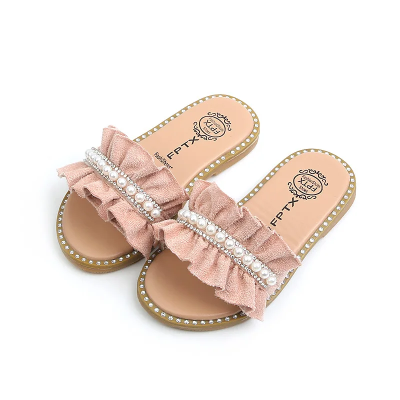 Hot design summer beautiful pearl design kids girls sandals girl shoes, Pink/black/white
Hot design summer beautiful pearl design kids girls sandals girl shoes, Pink/black/white
