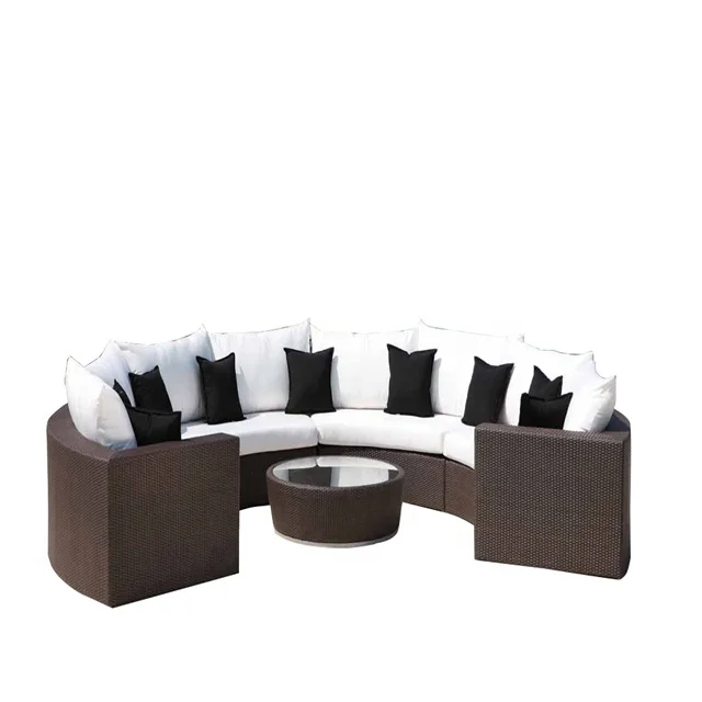 Aluminium Round Rattan Garden Furniture Tarrington House