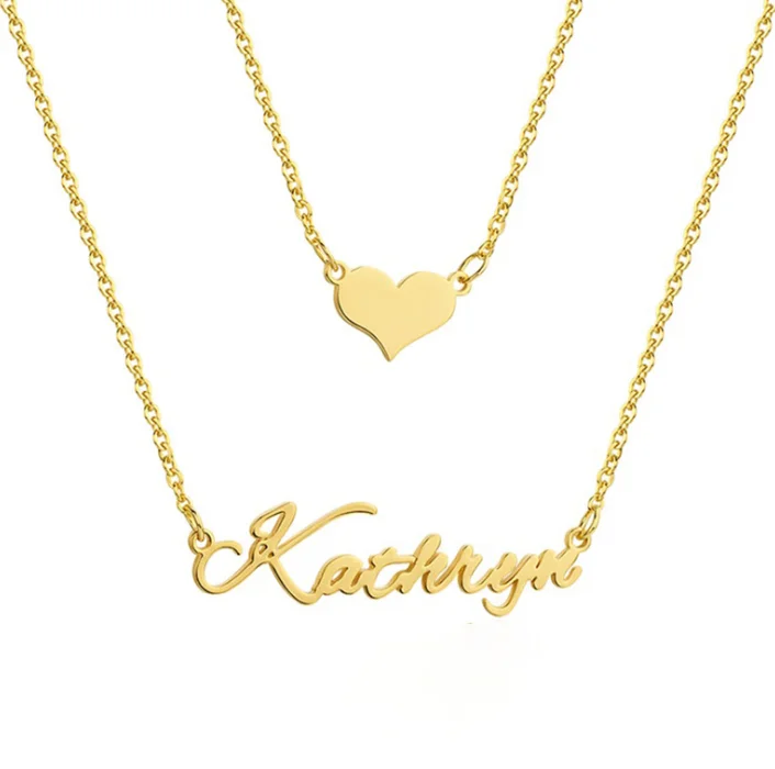 Wholesale 18K Gold Plated Stainless Steel Letter Jewellery Multi Layer Necklace Personalized Custom Name Necklace Women Jewelry, Gold, silver, rose gold
Wholesale 18K Gold Plated Stainless Steel Letter Jewellery Multi Layer Necklace Personalized Custom Name Necklace Women Jewelry, Gold, silver, rose gold