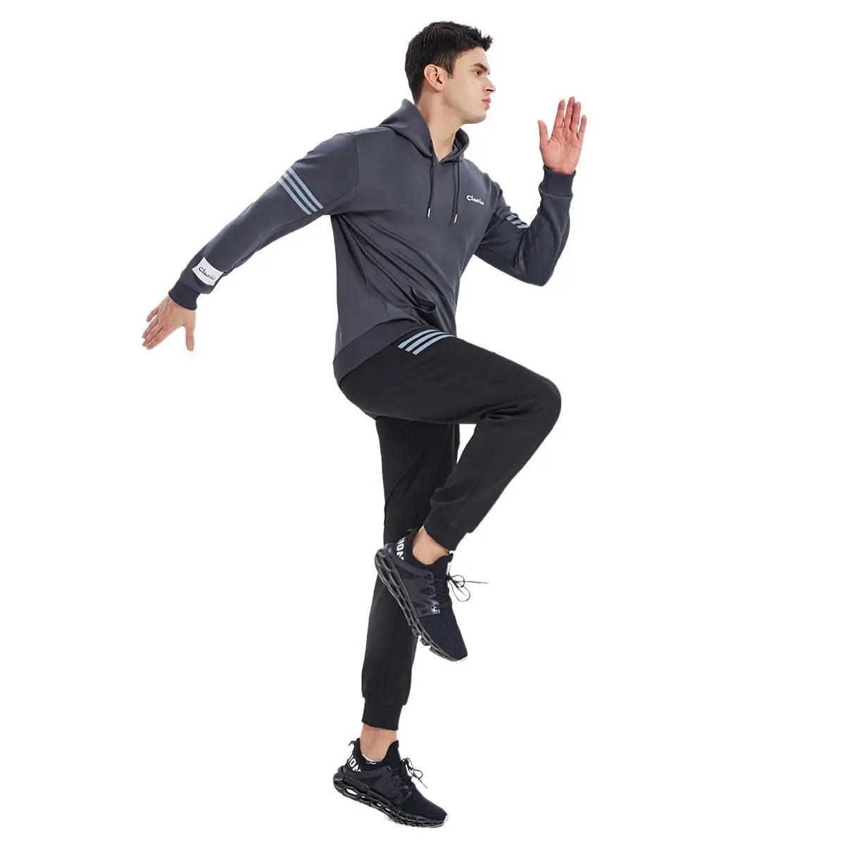 The latest fashion autumn and winter men's sportswear casual gym thick breathable training suit men joggers sweatpants, As picture
The latest fashion autumn and winter men's sportswear casual gym thick breathable training suit men joggers sweatpants, As picture