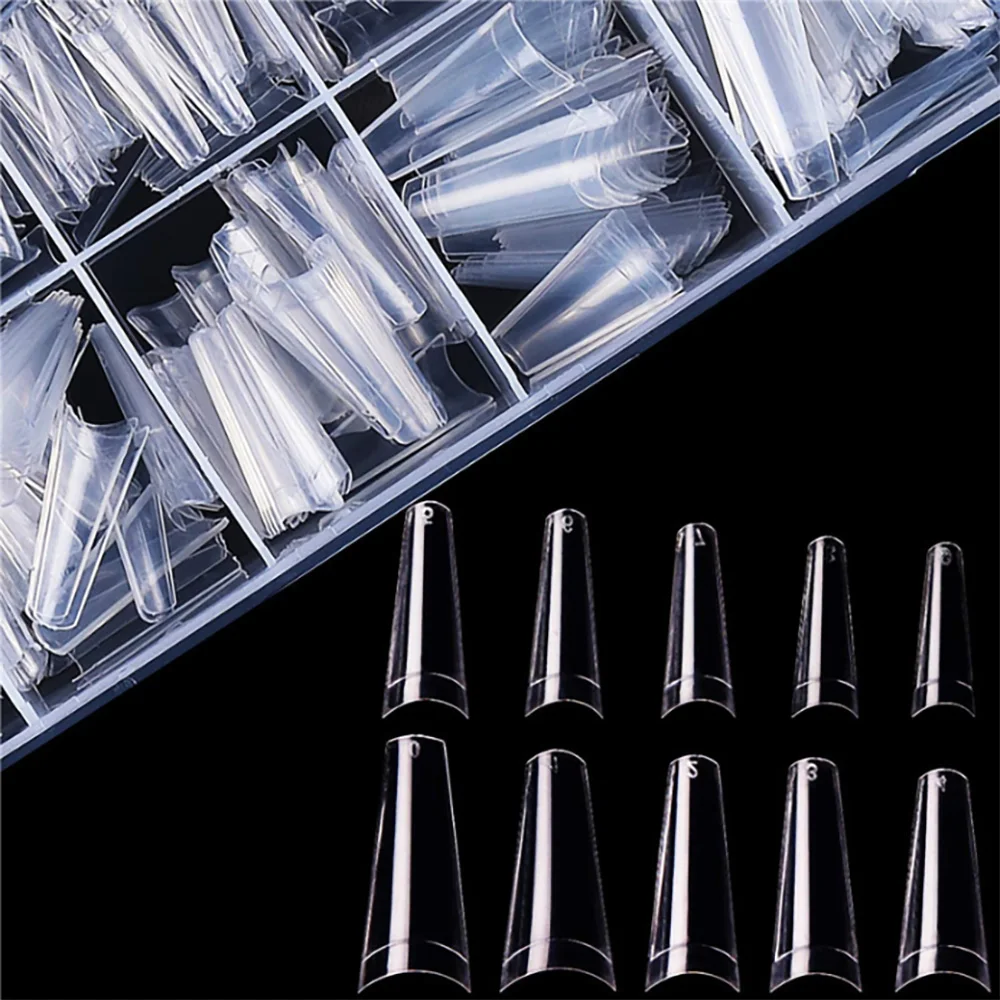 Wholesale Custom 500Pcs Full Cover Coffin French Clear Art Salon False Nail Tips, Clear, natural
Wholesale Custom 500Pcs Full Cover Coffin French Clear Art Salon False Nail Tips, Clear, natural