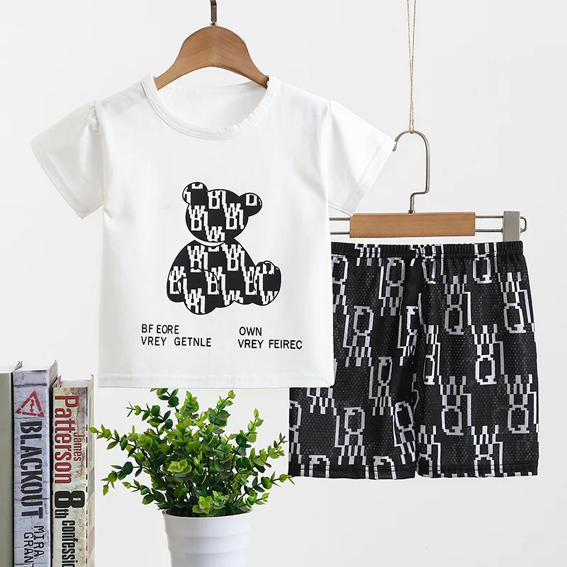 2022 summer cute little boys 2 Pieces Short clothing Set Kids two piece kids boy clothes pajamas set, Picture shows
2022 summer cute little boys 2 Pieces Short clothing Set Kids two piece kids boy clothes pajamas set, Picture shows