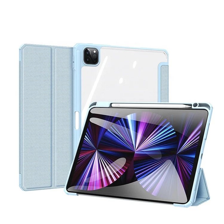 Transparent Acrylic Back Slim Smart Cover for iPad Pro 11 Inch 3rd Generation 2021, Hybrid Tablet Case for iPad Pro 11", 4 colors in stock
Transparent Acrylic Back Slim Smart Cover for iPad Pro 11 Inch 3rd Generation 2021, Hybrid Tablet Case for iPad Pro 11", 4 colors in stock