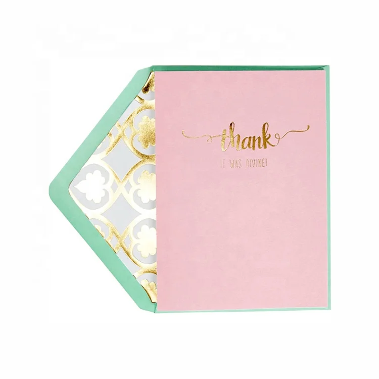 Pink Paper Fashion Popular Handmade Cards Custom Printing Thank You Greeting Cards
Pink Paper Fashion Popular Handmade Cards Custom Printing Thank You Greeting Cards