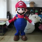 HI High Quality Factory Mascot Costume Walking Cartoon Mario Cosplay Costume