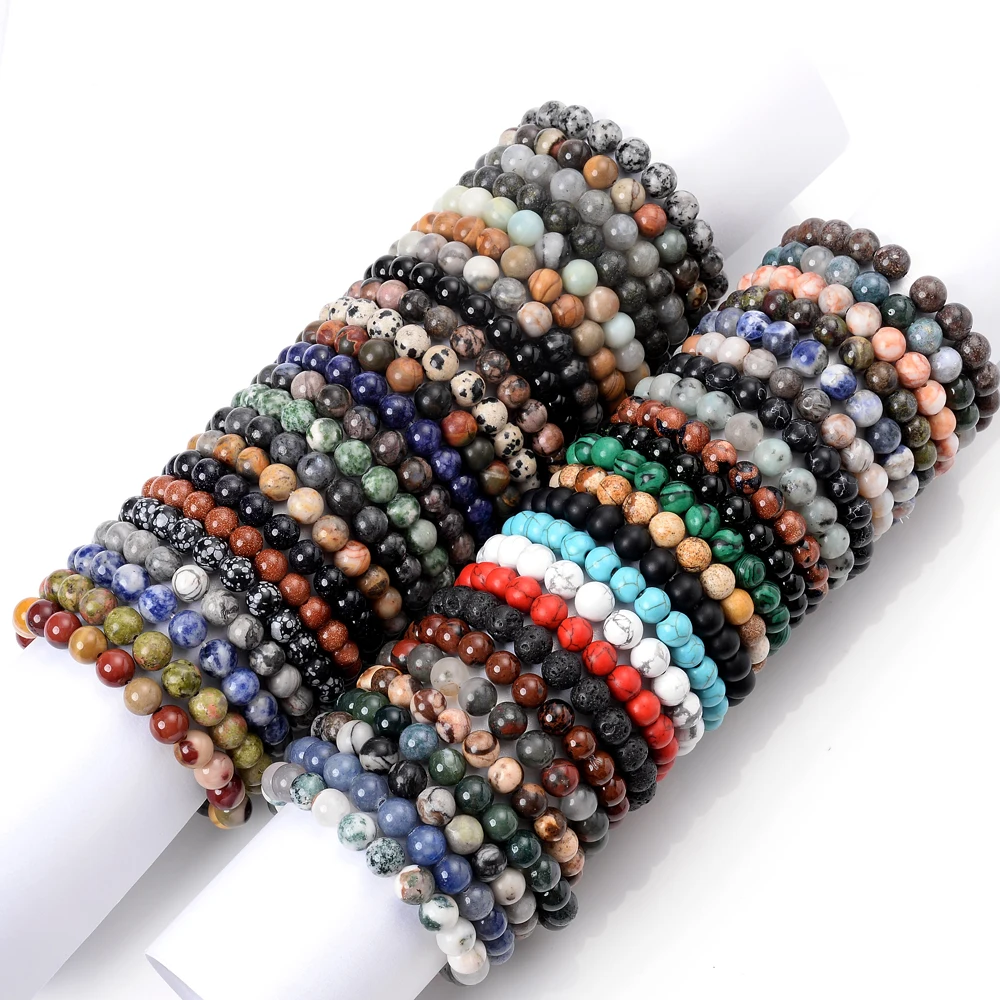 Wholesale Unisex Stretch Adjustable Bracelet 6mm Round Natural Healing Stone Elastic Bracelet for Men Women Jewelry
Wholesale Unisex Stretch Adjustable Bracelet 6mm Round Natural Healing Stone Elastic Bracelet for Men Women Jewelry