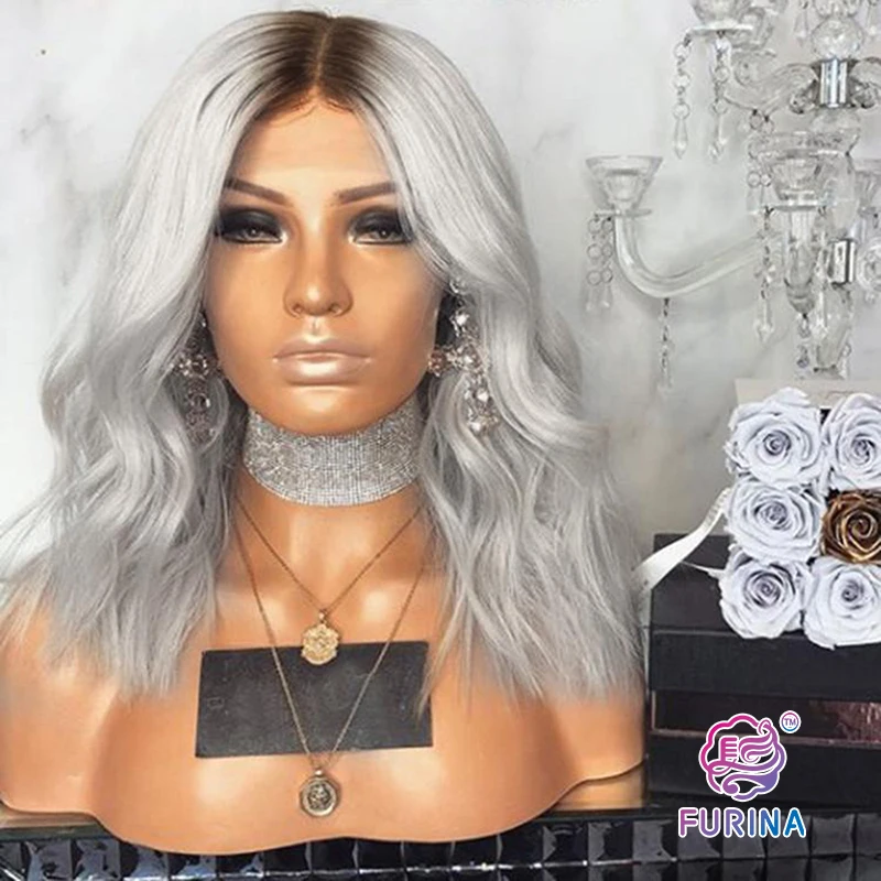 silver white elegant hair medium-length hair lace front synthetic wig for white women
silver white elegant hair medium-length hair lace front synthetic wig for white women