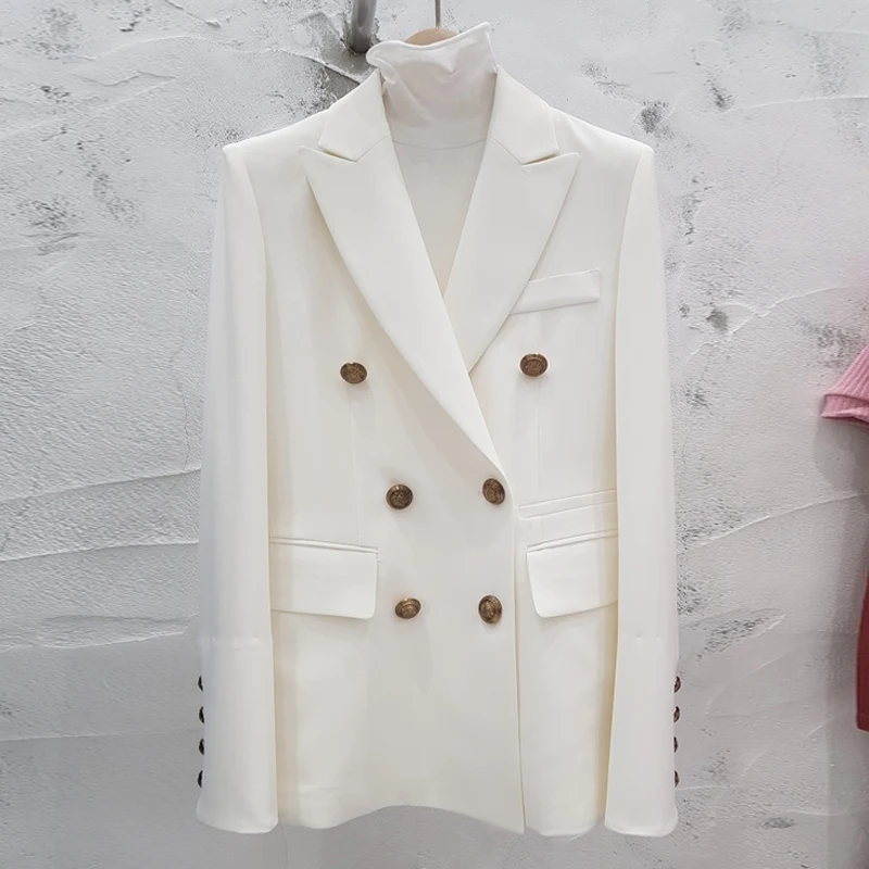 2021 Ladies Middle Length Jacket Women Double Breasted Formal Blazer Suit Office Lady Blazer For Women Jacket Coat, White
2021 Ladies Middle Length Jacket Women Double Breasted Formal Blazer Suit Office Lady Blazer For Women Jacket Coat, White