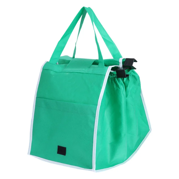 Supermarket trolley bags folding and receiving bags green non-woven shopping cart shopping bags
Supermarket trolley bags folding and receiving bags green non-woven shopping cart shopping bags