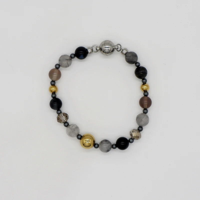 New shop discount high quality natural stone with stainless steel magnetic closure and hematite beads bracelet
New shop discount high quality natural stone with stainless steel magnetic closure and hematite beads bracelet
