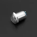Self Locking Latching 12mm dc 12v metal mini waterproof 3 pins position 0.3a push button switch flat circular head