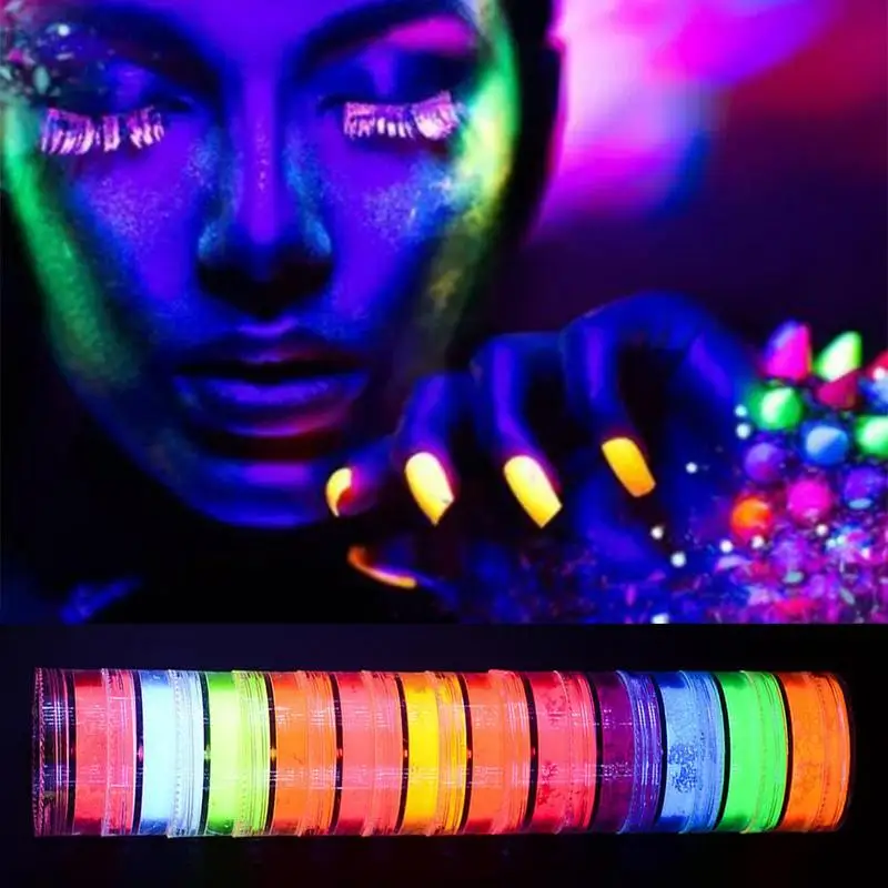 Misscheering 12-color series fluorescent luminous powder box set laser glue manicure party face eyelash powder
Misscheering 12-color series fluorescent luminous powder box set laser glue manicure party face eyelash powder