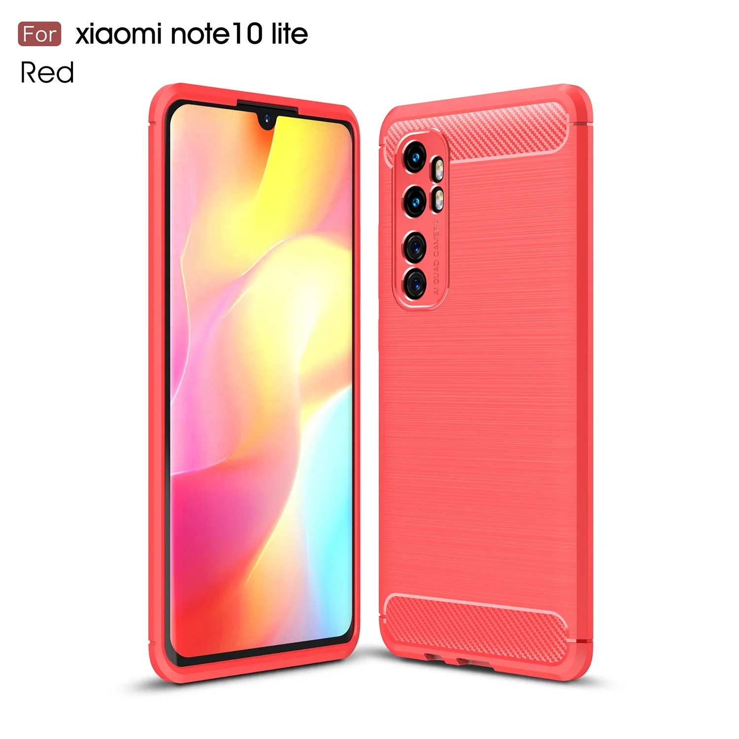 Mobile Carbon Fiber Soft TPU Back Cover for Xiaomi note 10lite, Multi-color, can be customized
Mobile Carbon Fiber Soft TPU Back Cover for Xiaomi note 10lite, Multi-color, can be customized