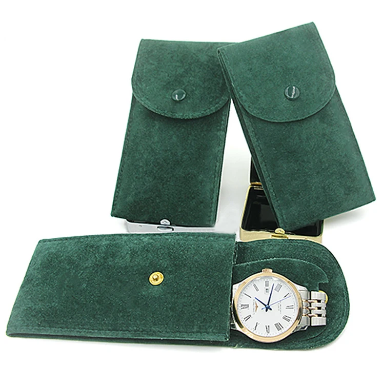 New green ghost leather watch case flannelette watch storage bag for travel watch pouch, As picture
New green ghost leather watch case flannelette watch storage bag for travel watch pouch, As picture