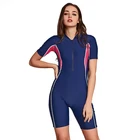 SBART High Quality One Piece Short Sleeves Lycra Swimsuit For Swimming