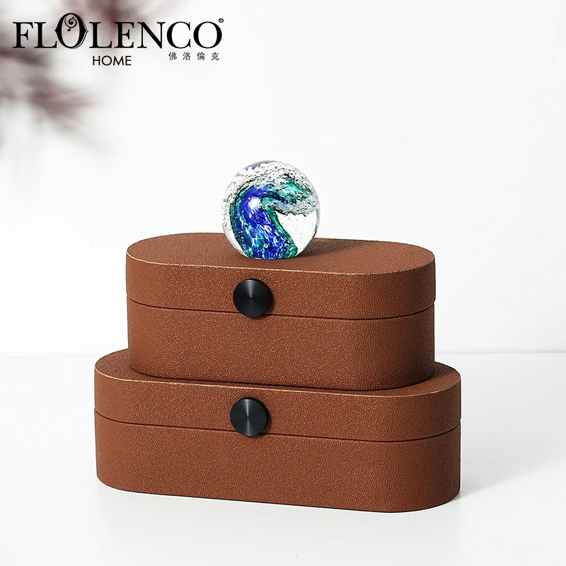Wholesale Luxury Oval Brown Jewelry Decorative Gifts Packaging Leather Jewellery Box For Home Decor
Wholesale Luxury Oval Brown Jewelry Decorative Gifts Packaging Leather Jewellery Box For Home Decor