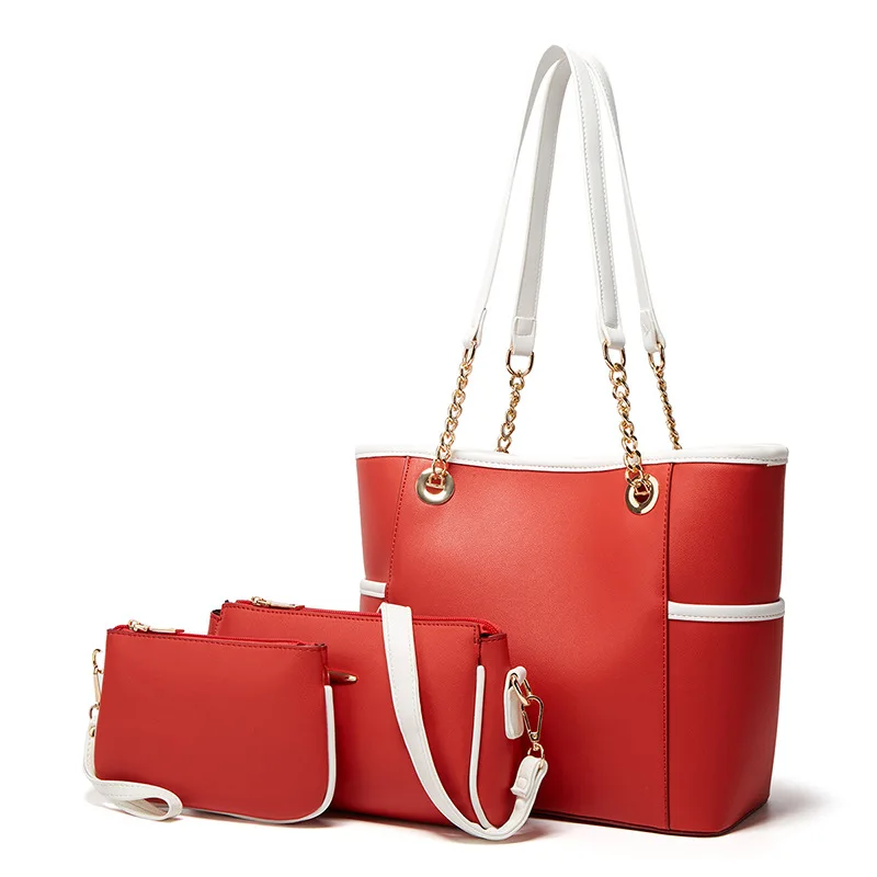 Spring Atmosphere Simple All-match Womens Handbag Three-Piece Set Mothers hang bag Affordable Soft Leather Shoulder Bags
Spring Atmosphere Simple All-match Womens Handbag Three-Piece Set Mothers hang bag Affordable Soft Leather Shoulder Bags