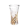 Decorative crystal glass flower vase