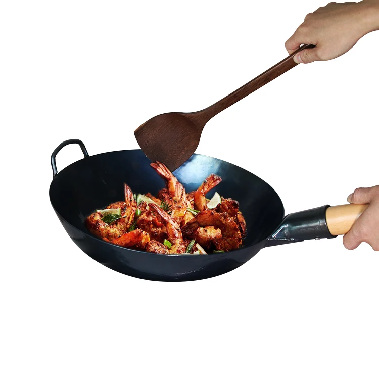 Handmade Traditional Carbon Steel Woks And Stir Fry Pans Round Bottom Pre-Seasoned Blue Carbon Steel Chinese Iron Woks
Handmade Traditional Carbon Steel Woks And Stir Fry Pans Round Bottom Pre-Seasoned Blue Carbon Steel Chinese Iron Woks