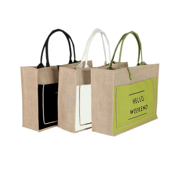 Hot sale Good quality Fashion Jute Tote bag Logo shopping bag, Customized color
Hot sale Good quality Fashion Jute Tote bag Logo shopping bag, Customized color