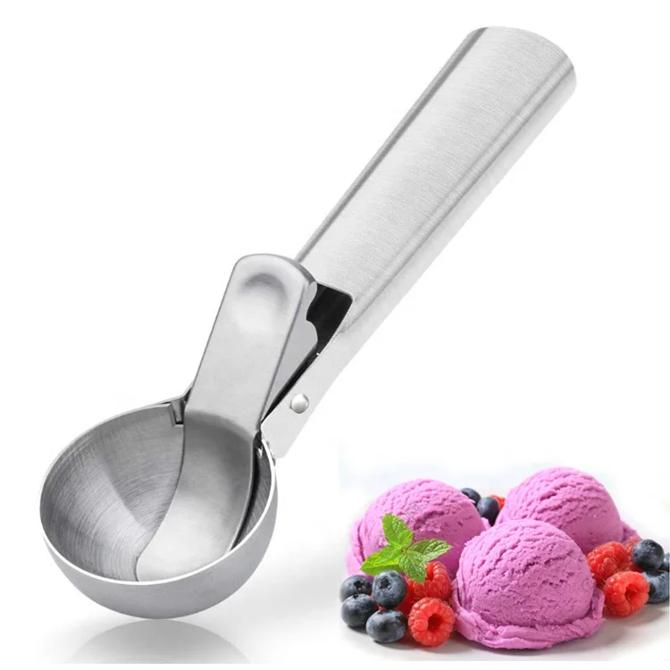 Large Stainless Steel Ice Cream Scoop with Easy Trigger Release, 430 stainless steel
Large Stainless Steel Ice Cream Scoop with Easy Trigger Release, 430 stainless steel