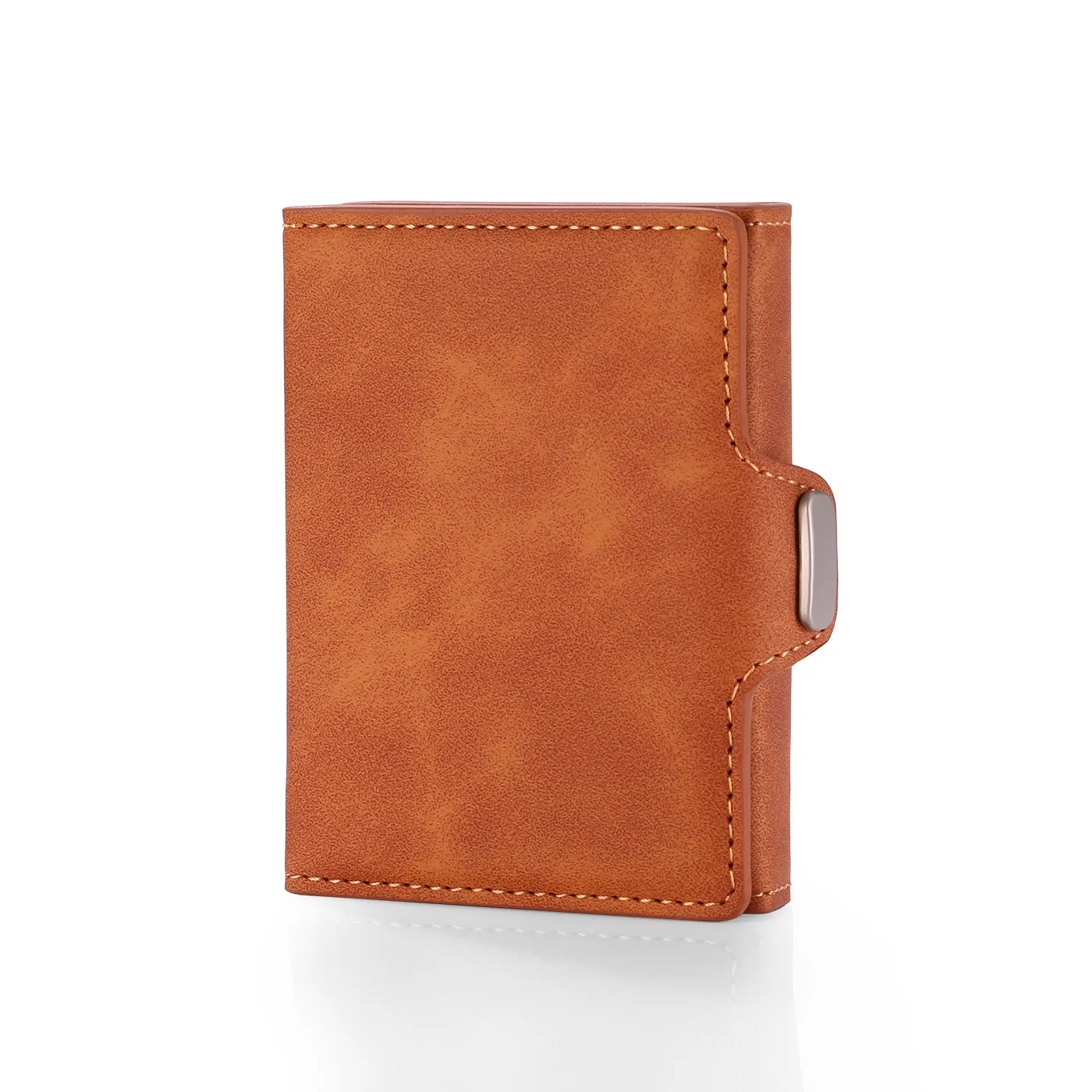 2020 new arrival RFID split aluminum alloy RFID anti-theft card holder trifold leather minimalist wallet
2020 new arrival RFID split aluminum alloy RFID anti-theft card holder trifold leather minimalist wallet