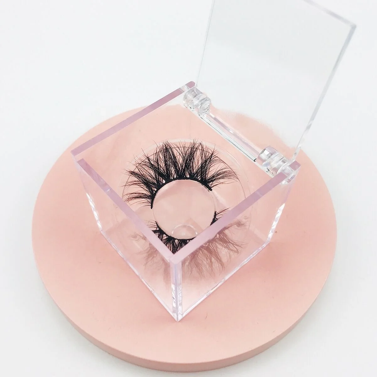 HeyMe Beauty 3d 25mm mink lashes acrylic cube lashes boxes with ski boxes custom logo, Black
HeyMe Beauty 3d 25mm mink lashes acrylic cube lashes boxes with ski boxes custom logo, Black