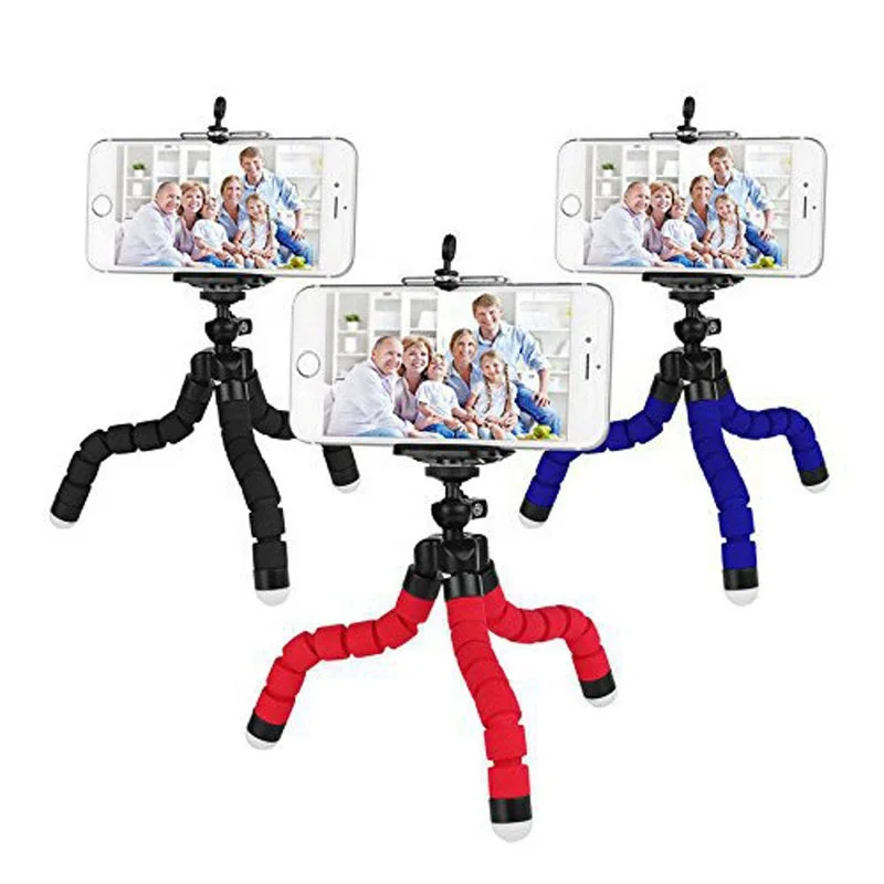 Wholesale Mini Flexible Gorila Mobile Phone Tripod Stand with Holder for Smartphone, Black, blue, red
Wholesale Mini Flexible Gorila Mobile Phone Tripod Stand with Holder for Smartphone, Black, blue, red