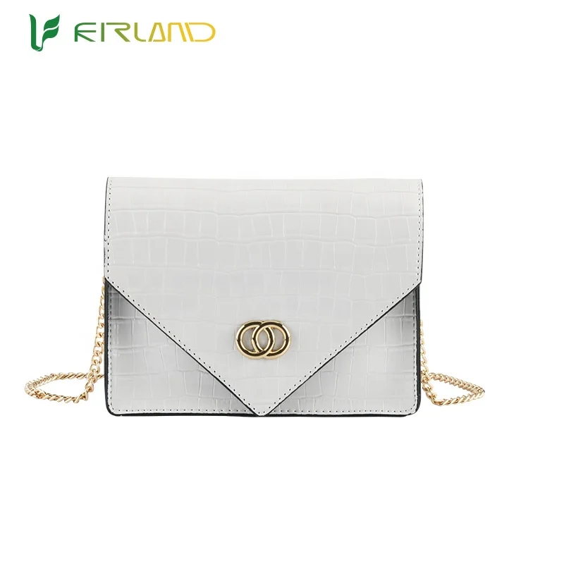 Factory Offer Luxury Fashion Styles PU Material Golden Chain Girls Message Crossbody Bag, White (customized color is available)
Factory Offer Luxury Fashion Styles PU Material Golden Chain Girls Message Crossbody Bag, White (customized color is available)