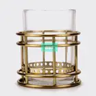 high end bathroom decoration metal toothbrush cup holder