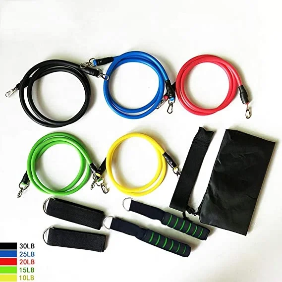 11PC Premium Resistance Bands Set Workout Bands - Set Resistance Band Yoga Pilates Abs Exercise (A), Customized color
11PC Premium Resistance Bands Set Workout Bands - Set Resistance Band Yoga Pilates Abs Exercise (A), Customized color