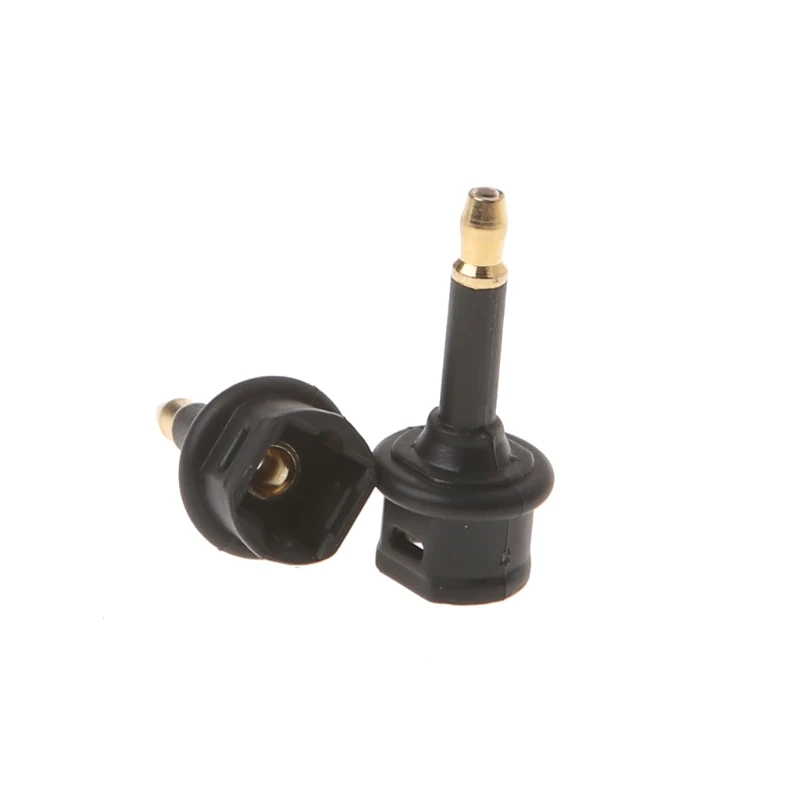2pcs/pair Toslink Female To 3.5mm Male Mini Audio Plug Digital Optical Adapter Converter
2pcs/pair Toslink Female To 3.5mm Male Mini Audio Plug Digital Optical Adapter Converter