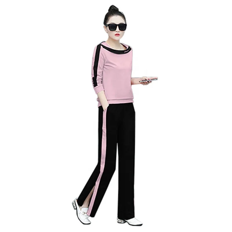 Large edition pants clothes two piece sports suit women 2021 autumn new long sleeved sportswear
Large edition pants clothes two piece sports suit women 2021 autumn new long sleeved sportswear