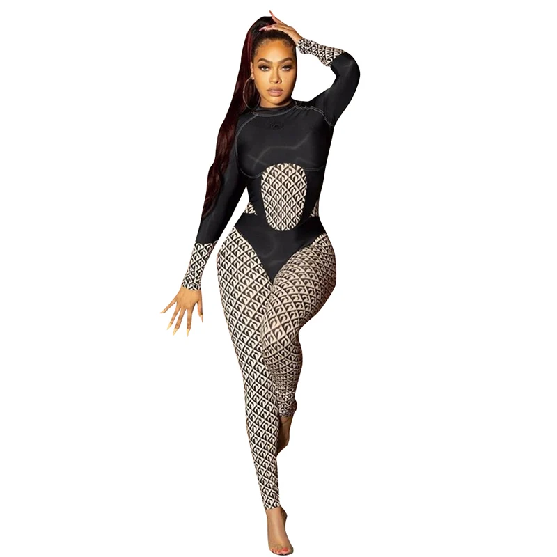 Autumn 2021 European and American foreign trade women's new fashion printing color contrast splicing high waist tight sports fit, Customized color
Autumn 2021 European and American foreign trade women's new fashion printing color contrast splicing high waist tight sports fit, Customized color