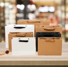 cheaper price private logo brown craft fat women clothes paper packaging handbag