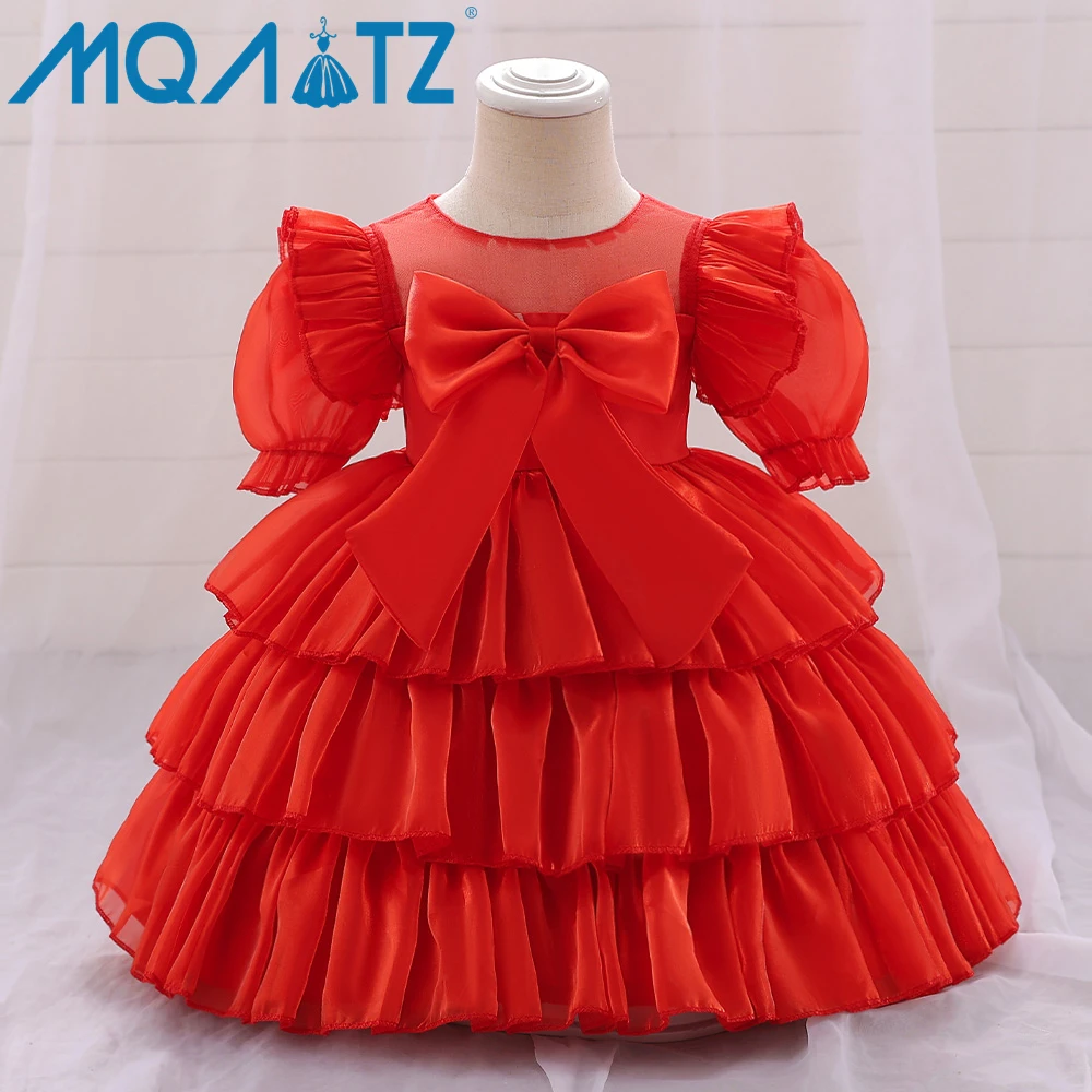 

MQATZ Wholesales Baby Frock Latest Kid Girl Pretty Designer Children Layered Clothes Girls Lace Party Wear Dresses For Baby Gir