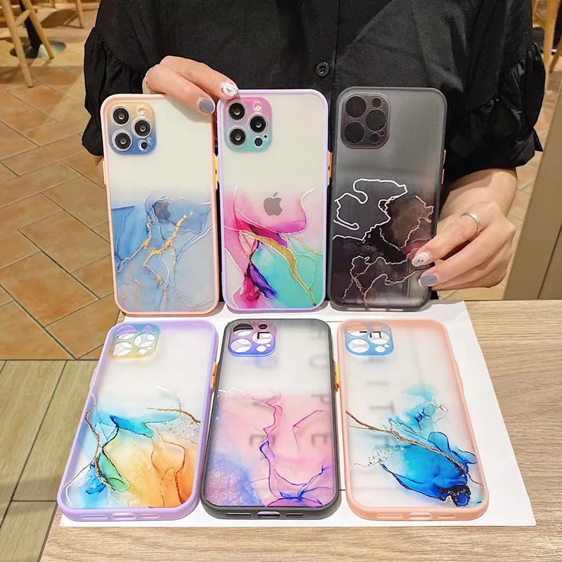 Ink Painting Transparent Skin Feeling Camera Lens Protection Marble Phone Case For iPhone 12 Mini 12 11 Pro Max Xs Xr Xs Max, Multi colors
Ink Painting Transparent Skin Feeling Camera Lens Protection Marble Phone Case For iPhone 12 Mini 12 11 Pro Max Xs Xr Xs Max, Multi colors